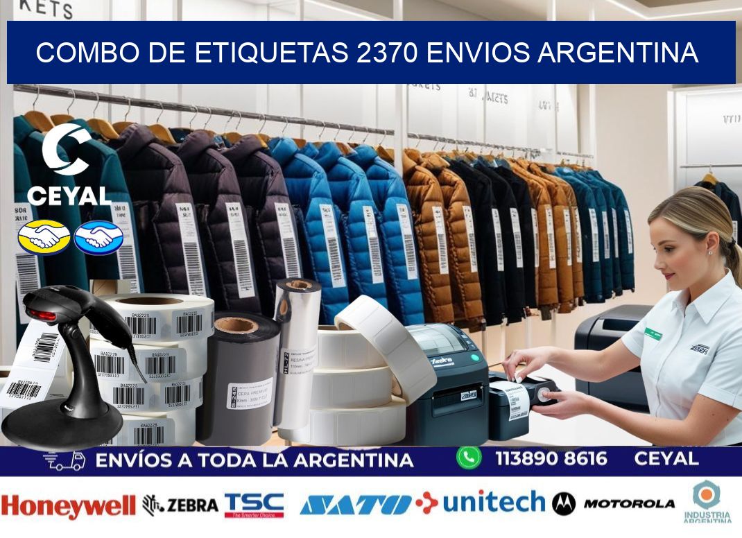 Combo de etiquetas 2370 ENVIOS ARGENTINA