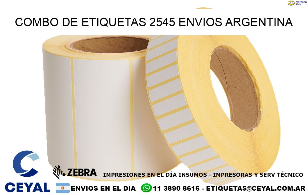 Combo de etiquetas 2545 ENVIOS ARGENTINA