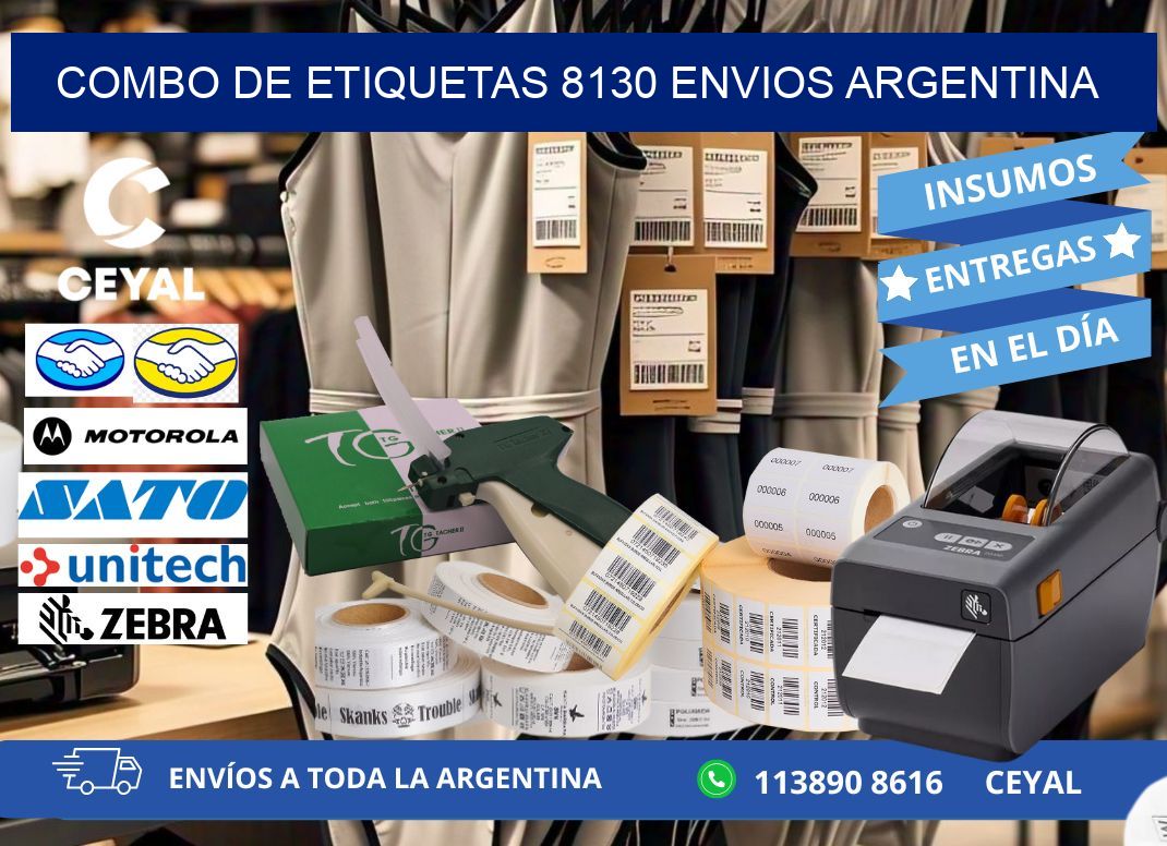 Combo de etiquetas 8130 ENVIOS ARGENTINA