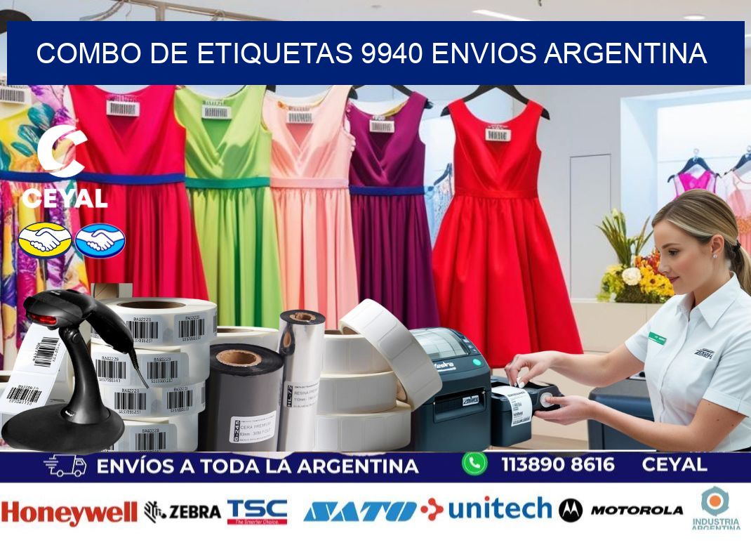 Combo de etiquetas 9940 ENVIOS ARGENTINA
