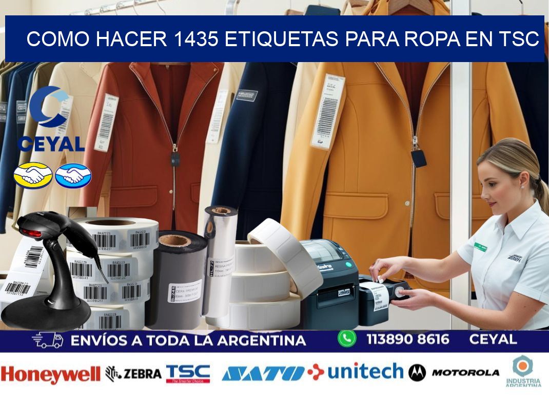 Como hacer 1435 etiquetas para ropa en tsc