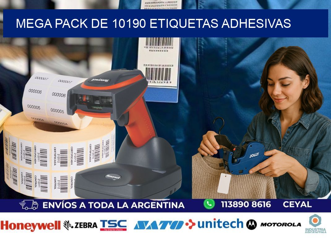 Mega pack de 10190 etiquetas adhesivas