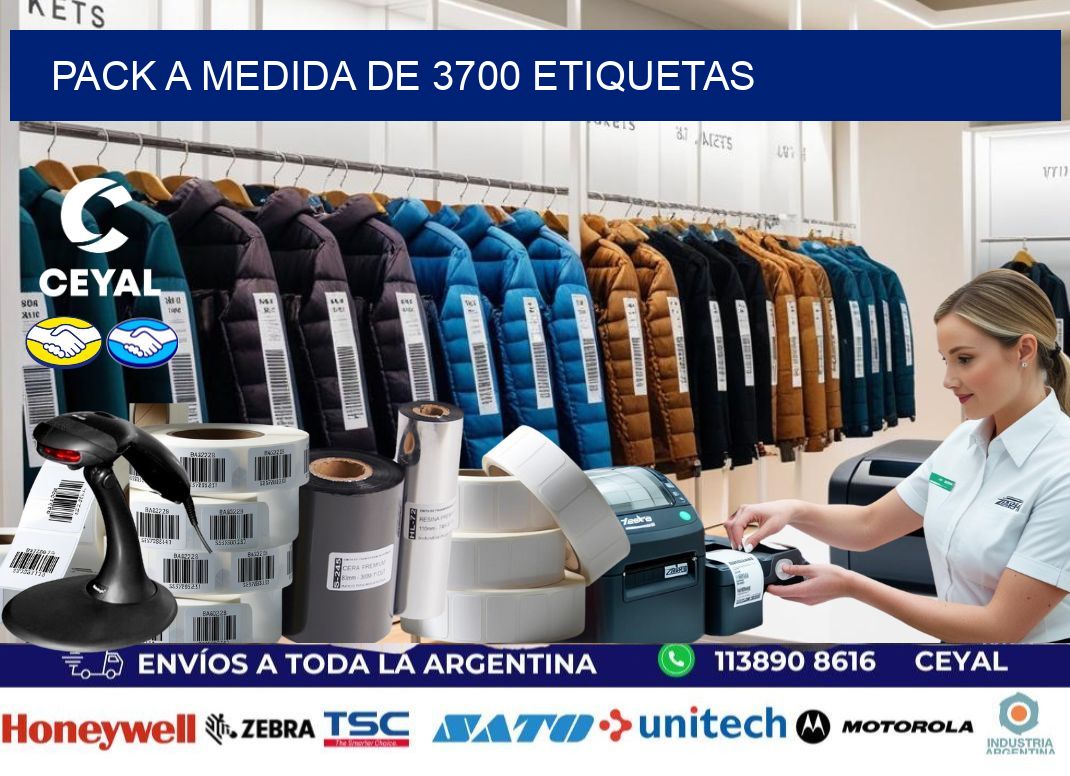Pack a medida de 3700 etiquetas