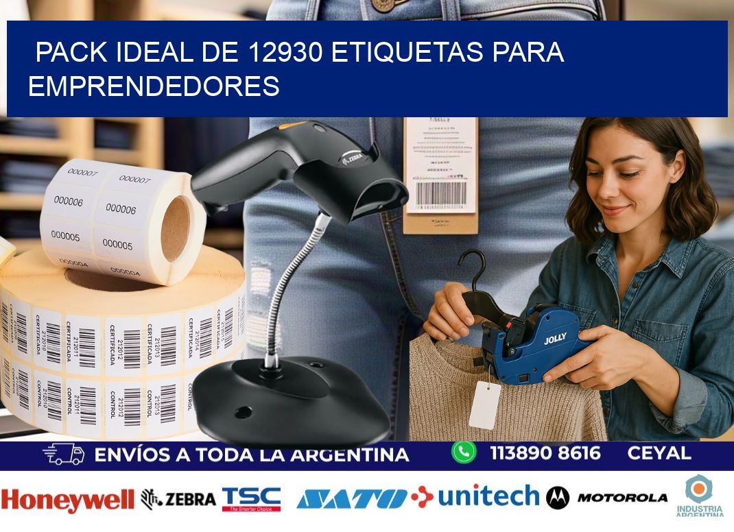 Pack ideal de 12930 etiquetas para emprendedores
