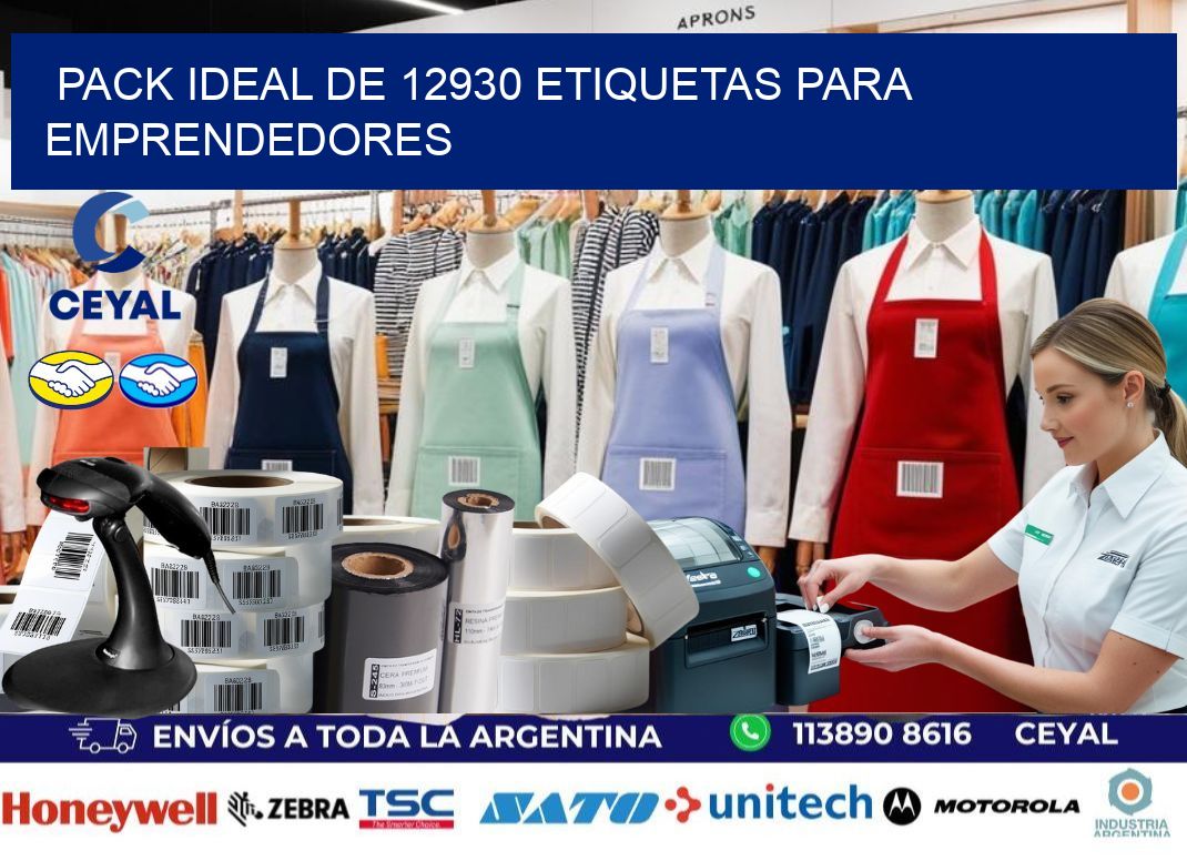 Pack ideal de 12930 etiquetas para emprendedores