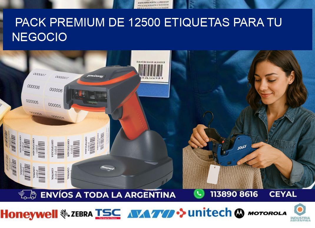 Pack premium de 12500 etiquetas para tu negocio