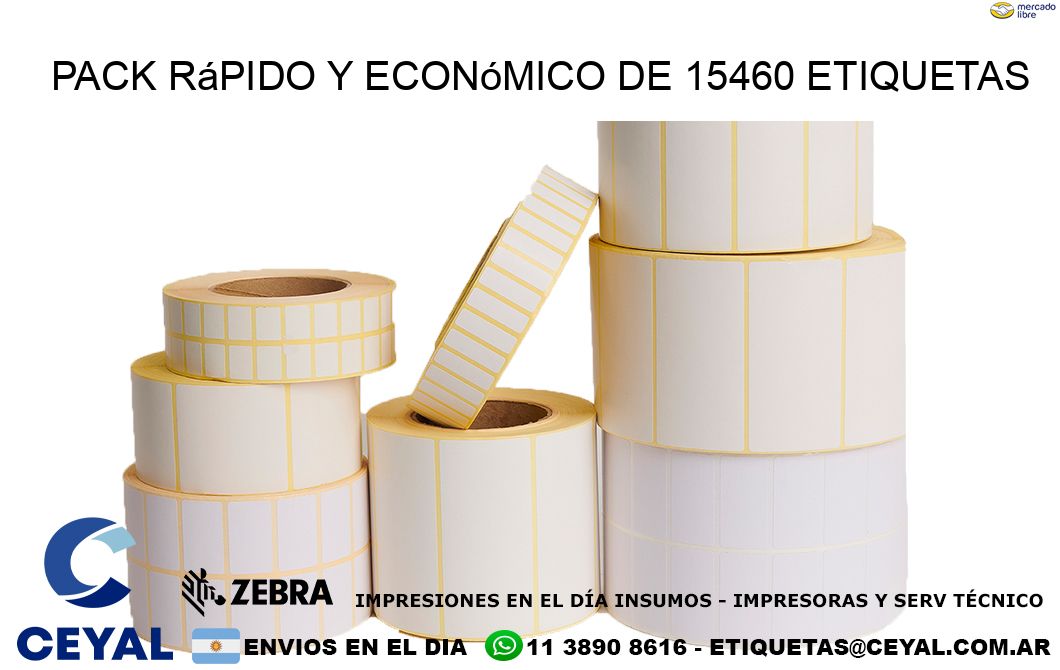 Pack rápido y económico de 15460 etiquetas