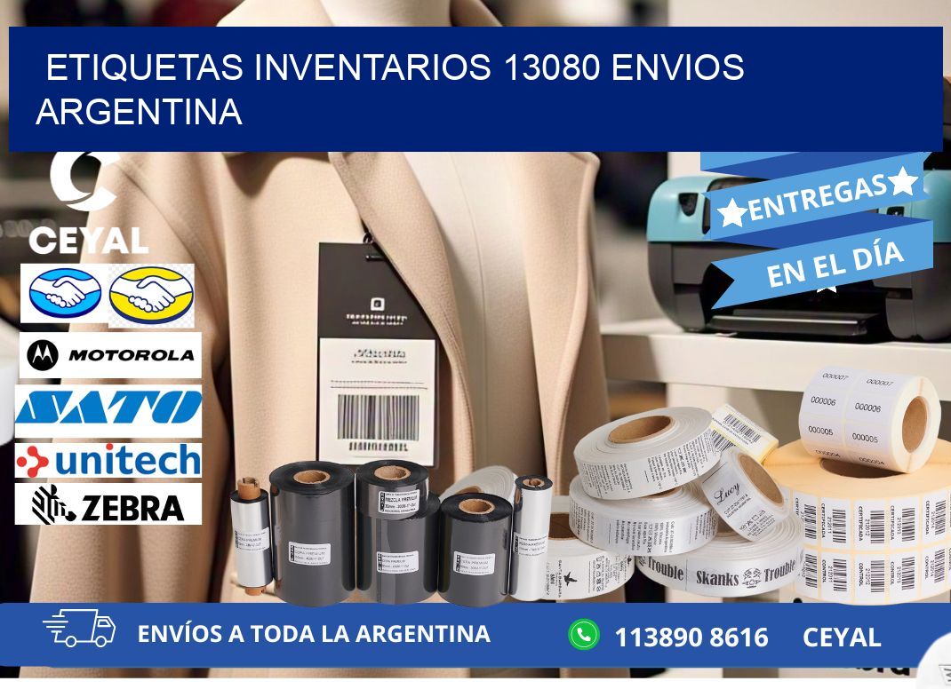 etiquetas inventarios 13080 ENVIOS ARGENTINA