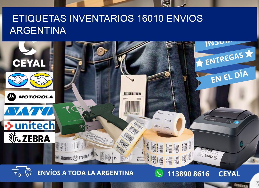 etiquetas inventarios 16010 ENVIOS ARGENTINA