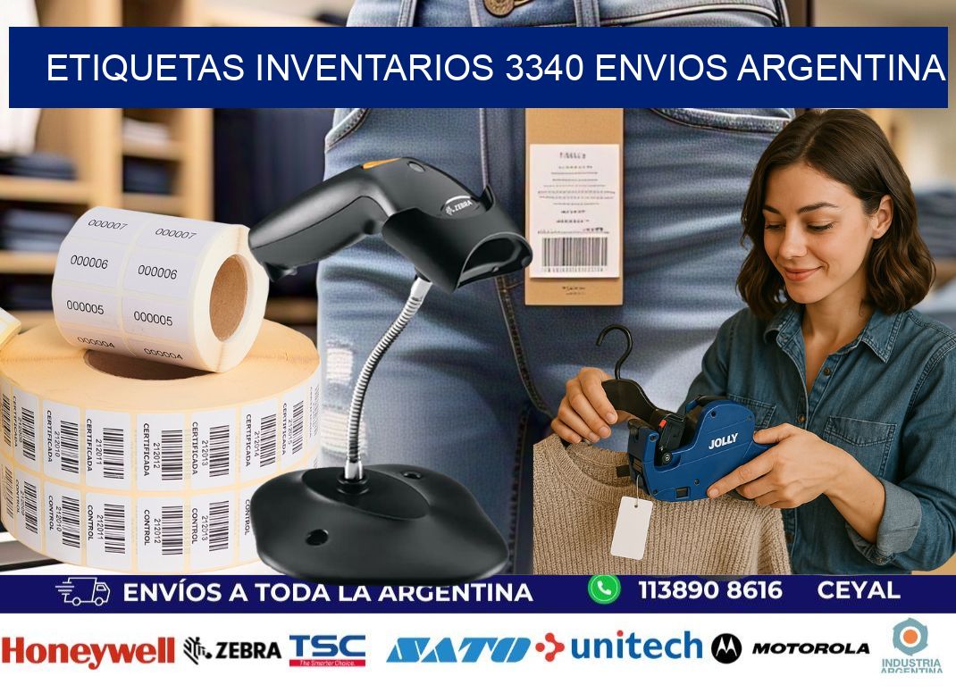 etiquetas inventarios 3340 ENVIOS ARGENTINA
