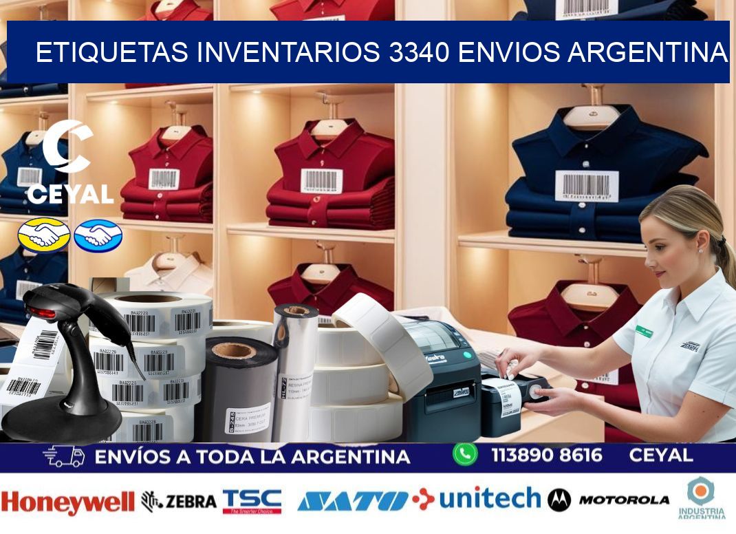 etiquetas inventarios 3340 ENVIOS ARGENTINA
