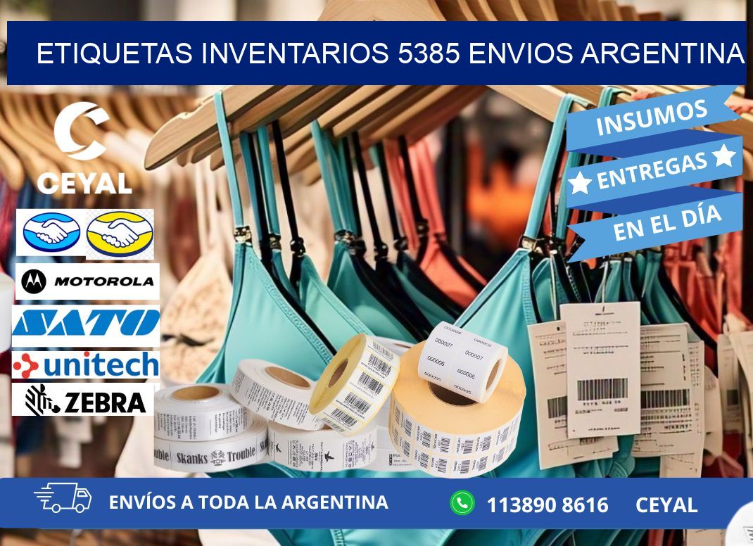 etiquetas inventarios 5385 ENVIOS ARGENTINA