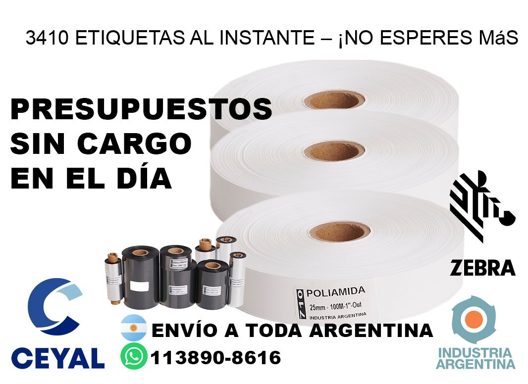 3410 Etiquetas al Instante – ¡No Esperes Más