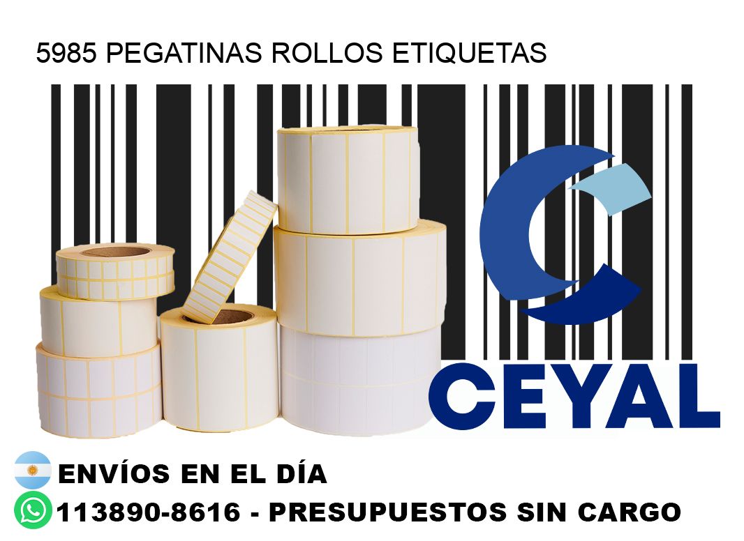 5985 Pegatinas rollos etiquetas