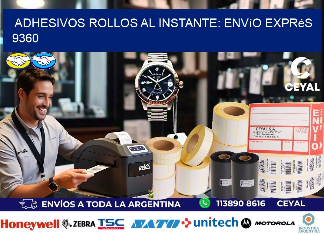 Adhesivos rollos al Instante: Envío Exprés 9360