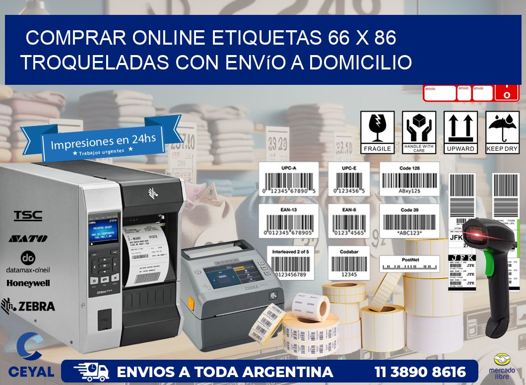 Comprar online etiquetas 66 x 86 troqueladas con envío a domicilio