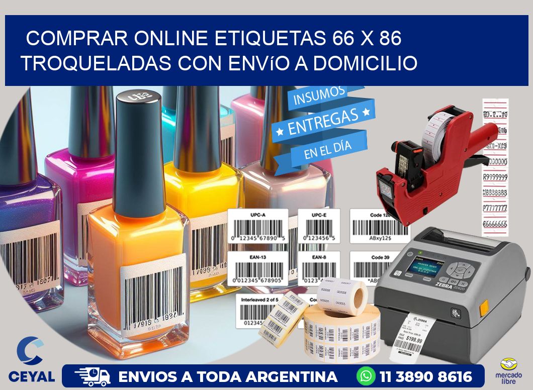 Comprar online etiquetas 66 x 86 troqueladas con envío a domicilio