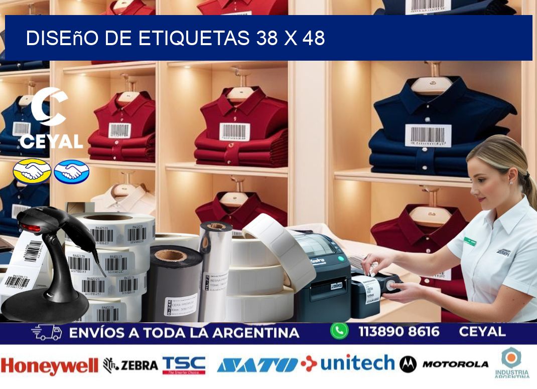 Diseño de etiquetas 38 x 48