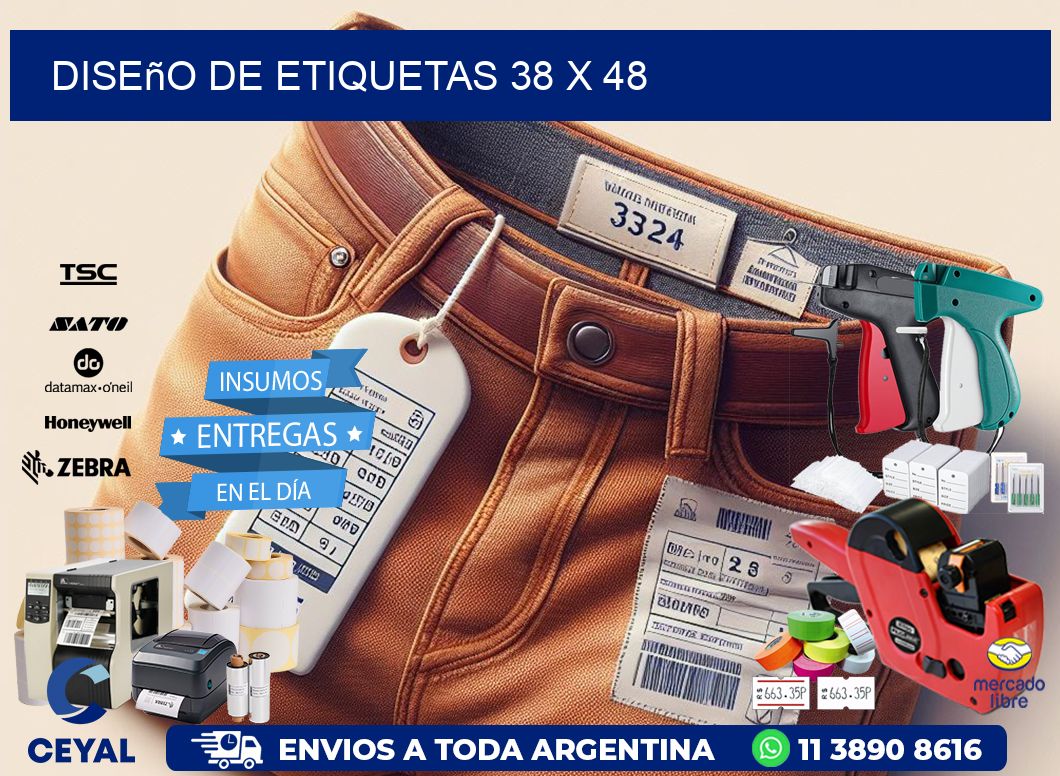 Diseño de etiquetas 38 x 48