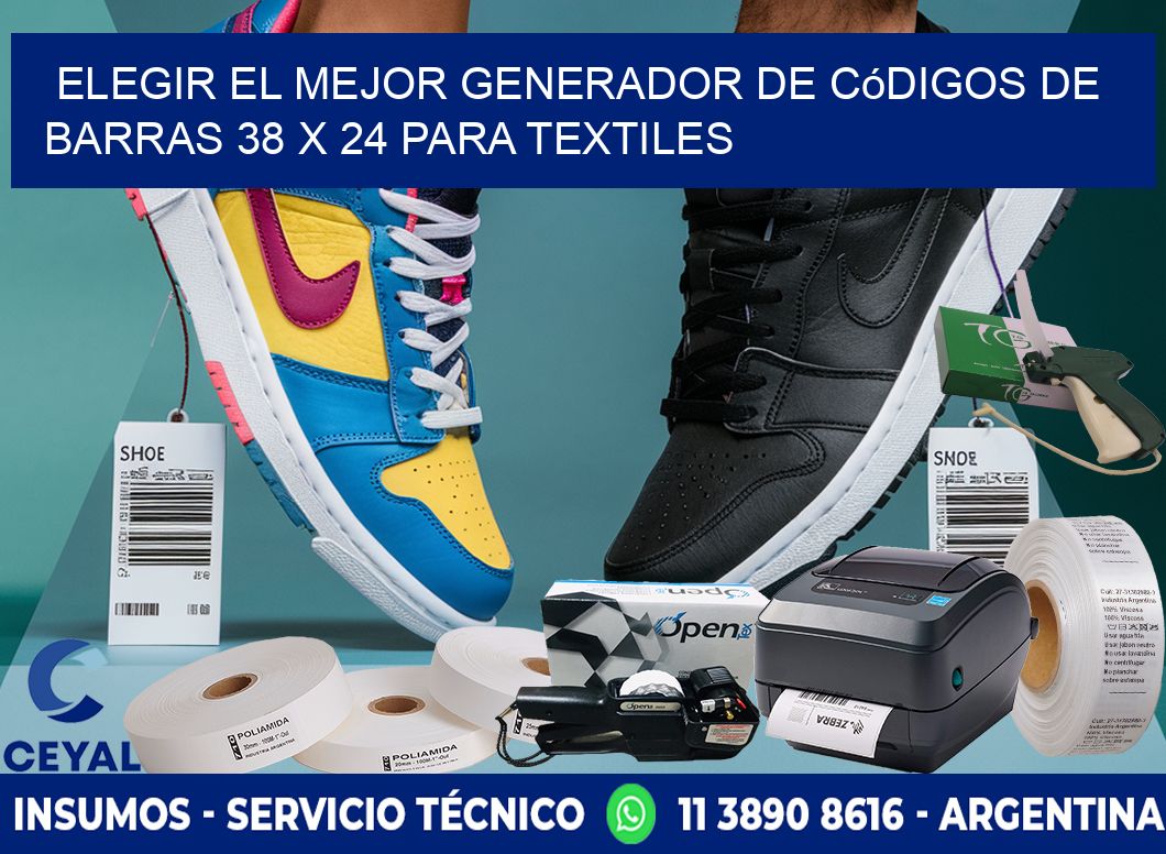Elegir el Mejor Generador de Códigos de Barras 38 x 24 para Textiles