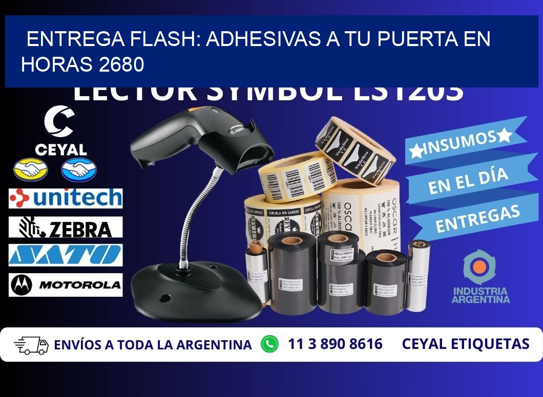 Entrega Flash: Adhesivas A Tu Puerta en Horas 2680