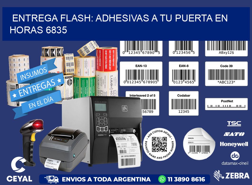 Entrega Flash: Adhesivas A Tu Puerta en Horas 6835