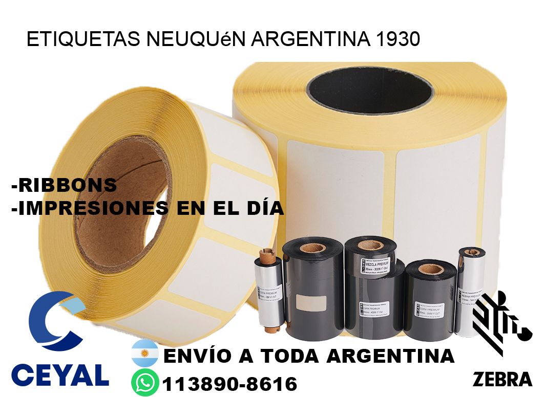 Etiquetas Neuquén Argentina 1930