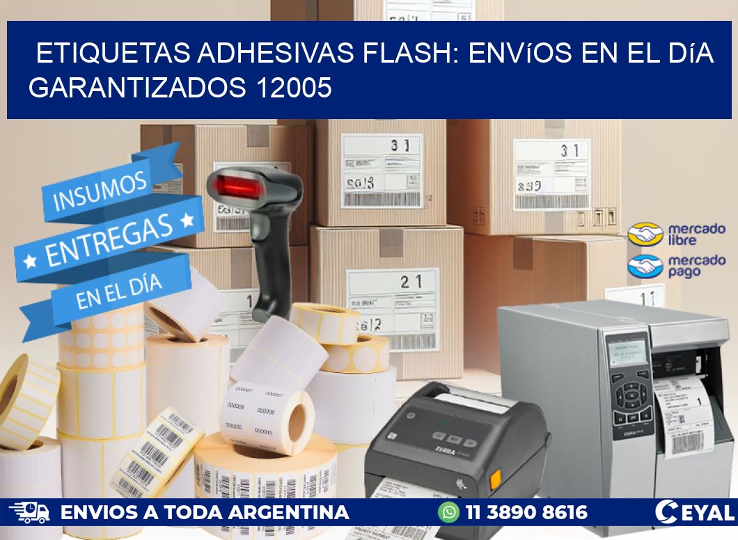 Etiquetas adhesivas Flash: Envíos en el Día Garantizados 12005