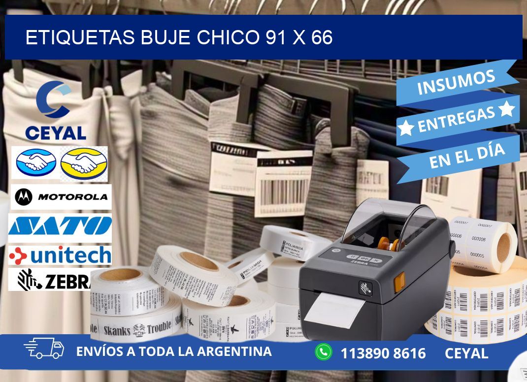 Etiquetas buje chico 91 x 66