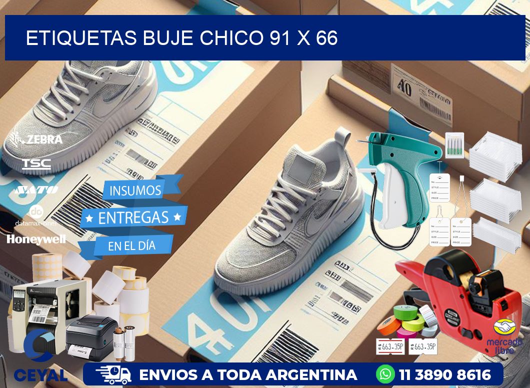 Etiquetas buje chico 91 x 66