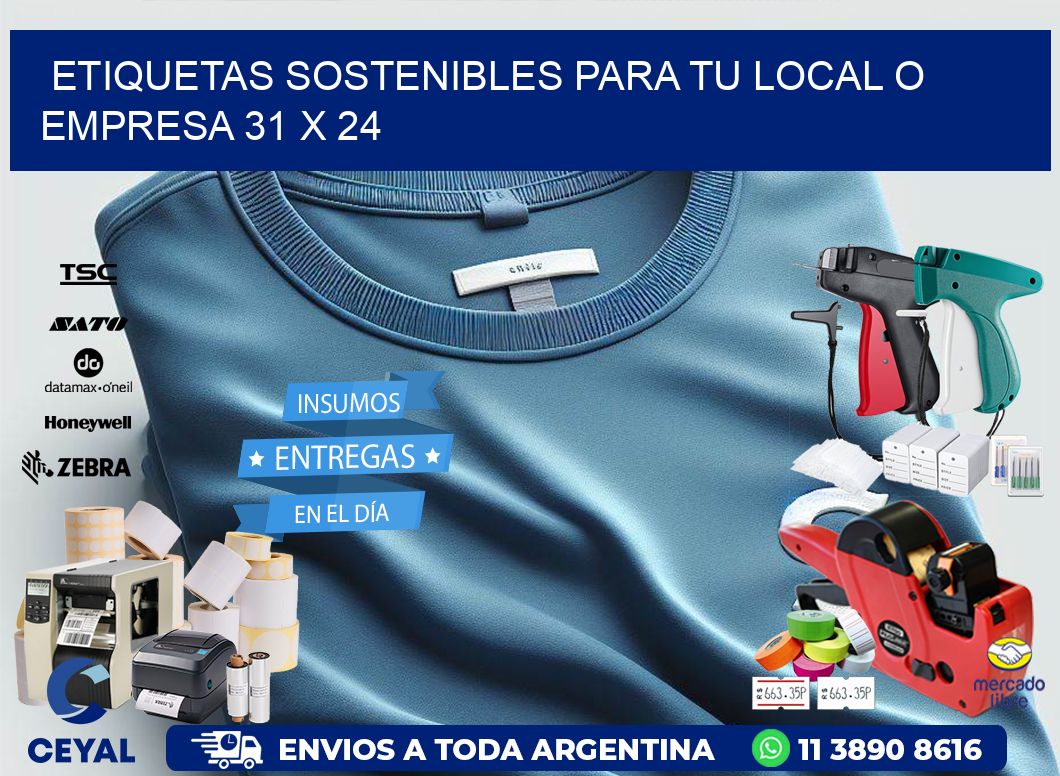 Etiquetas sostenibles para tu local o empresa 31 x 24