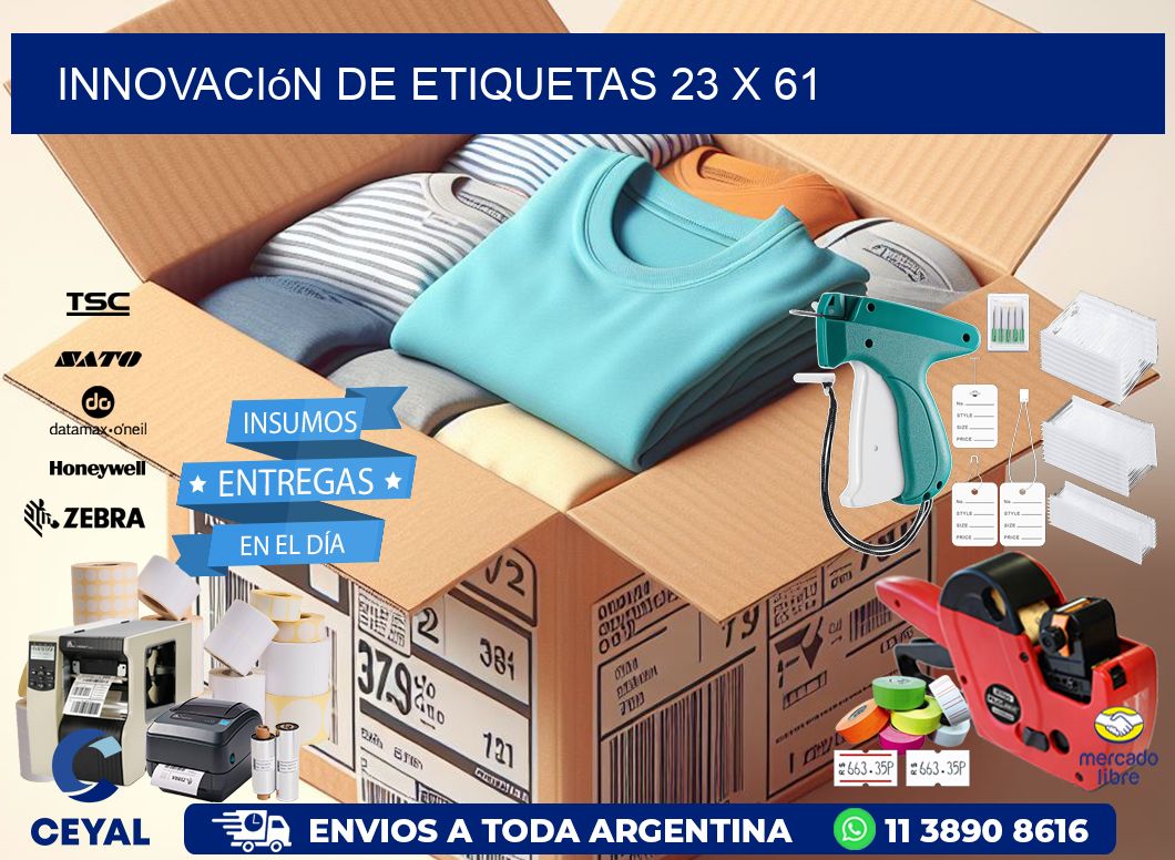 Innovación de etiquetas 23 x 61