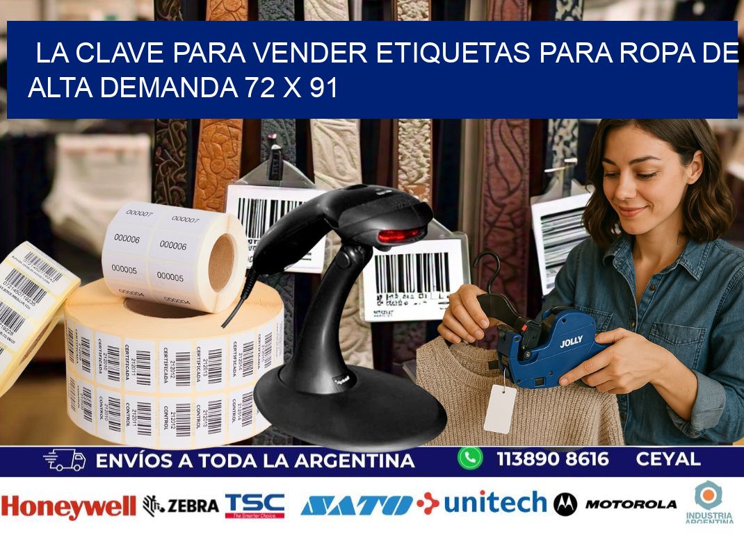 La Clave para Vender Etiquetas para Ropa de Alta Demanda 72 x 91
