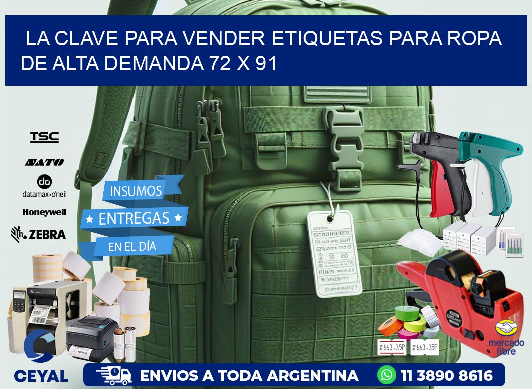 La Clave para Vender Etiquetas para Ropa de Alta Demanda 72 x 91