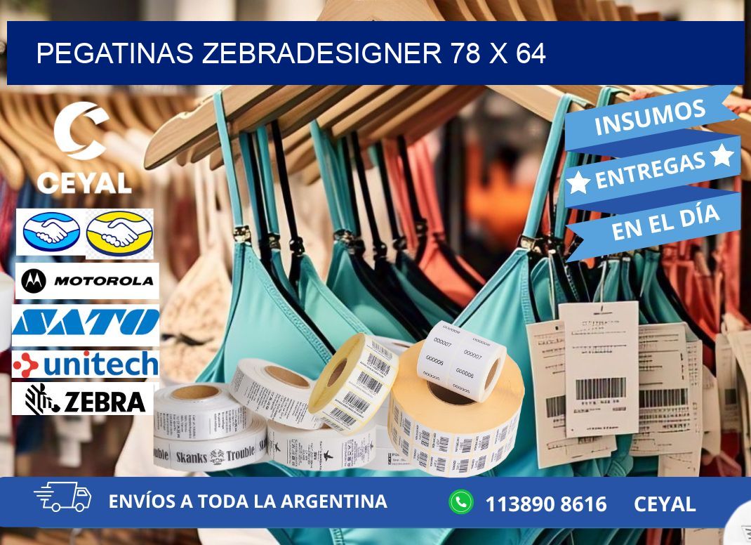 PEGATINAS zebradesigner 78 x 64