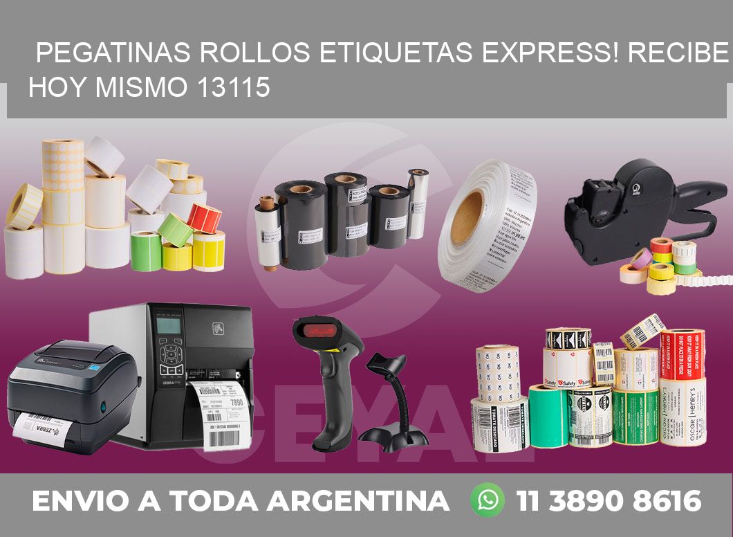 Pegatinas rollos etiquetas Express! Recibe Hoy Mismo 13115