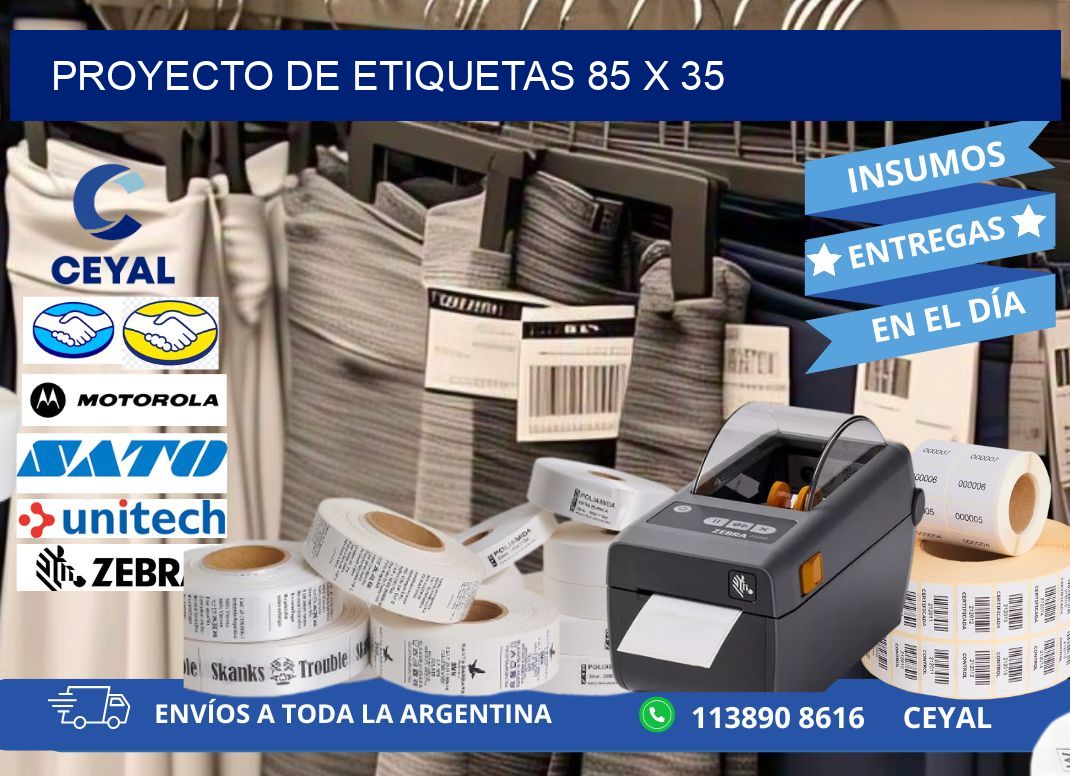 Proyecto de etiquetas 85 x 35
