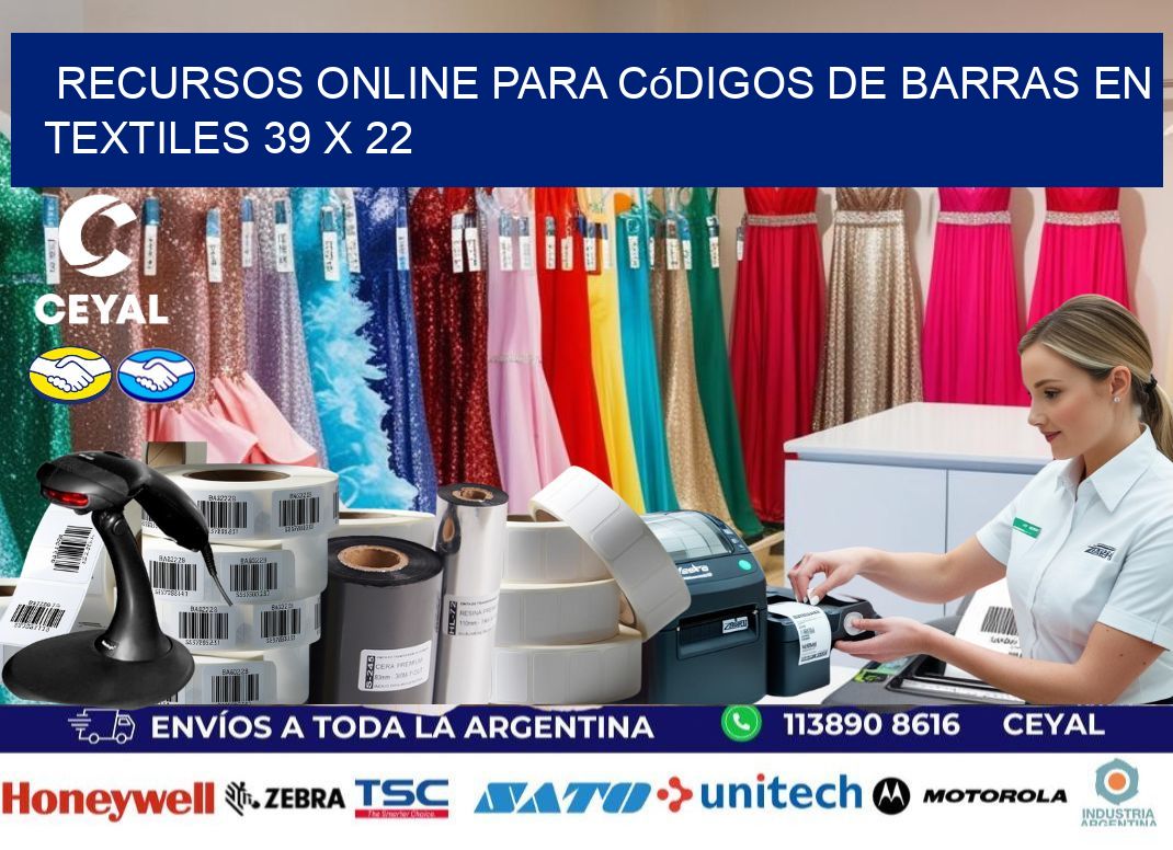 Recursos Online para Códigos de Barras en Textiles 39 x 22
