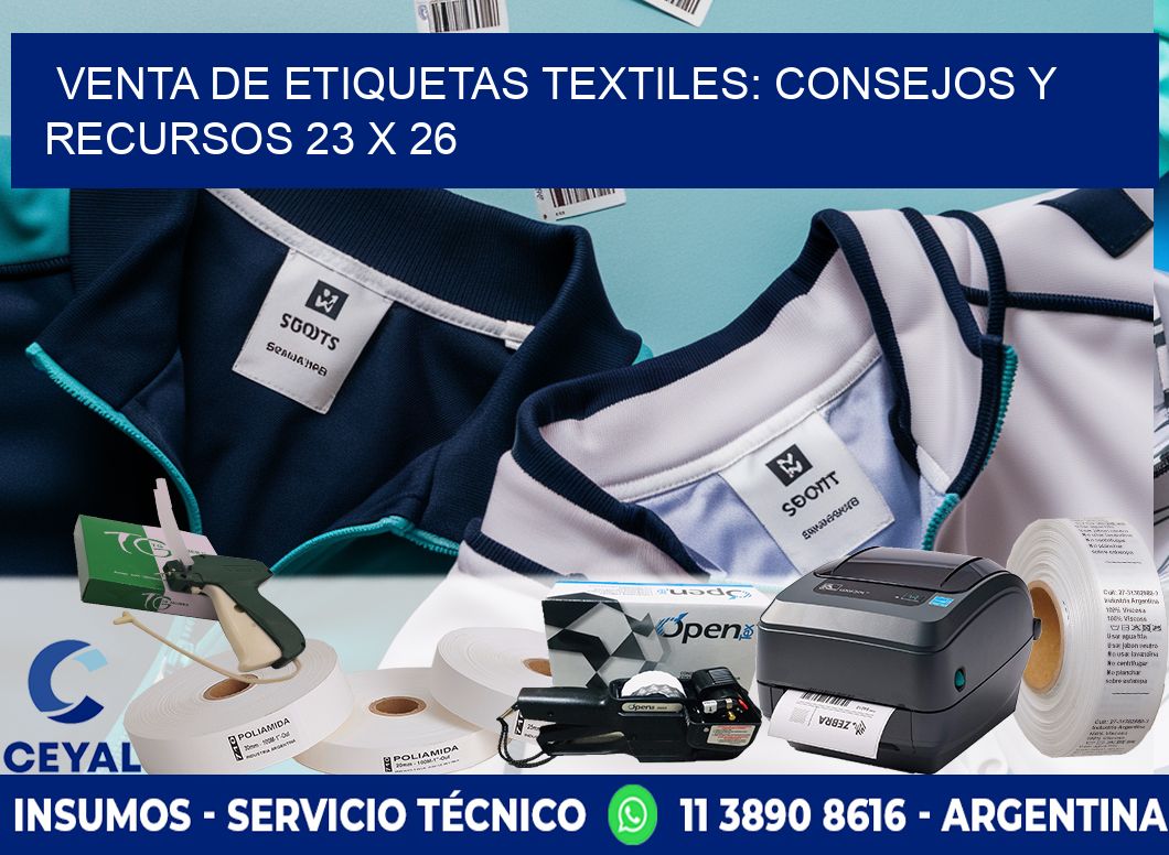 Venta de Etiquetas Textiles: Consejos y Recursos 23 x 26
