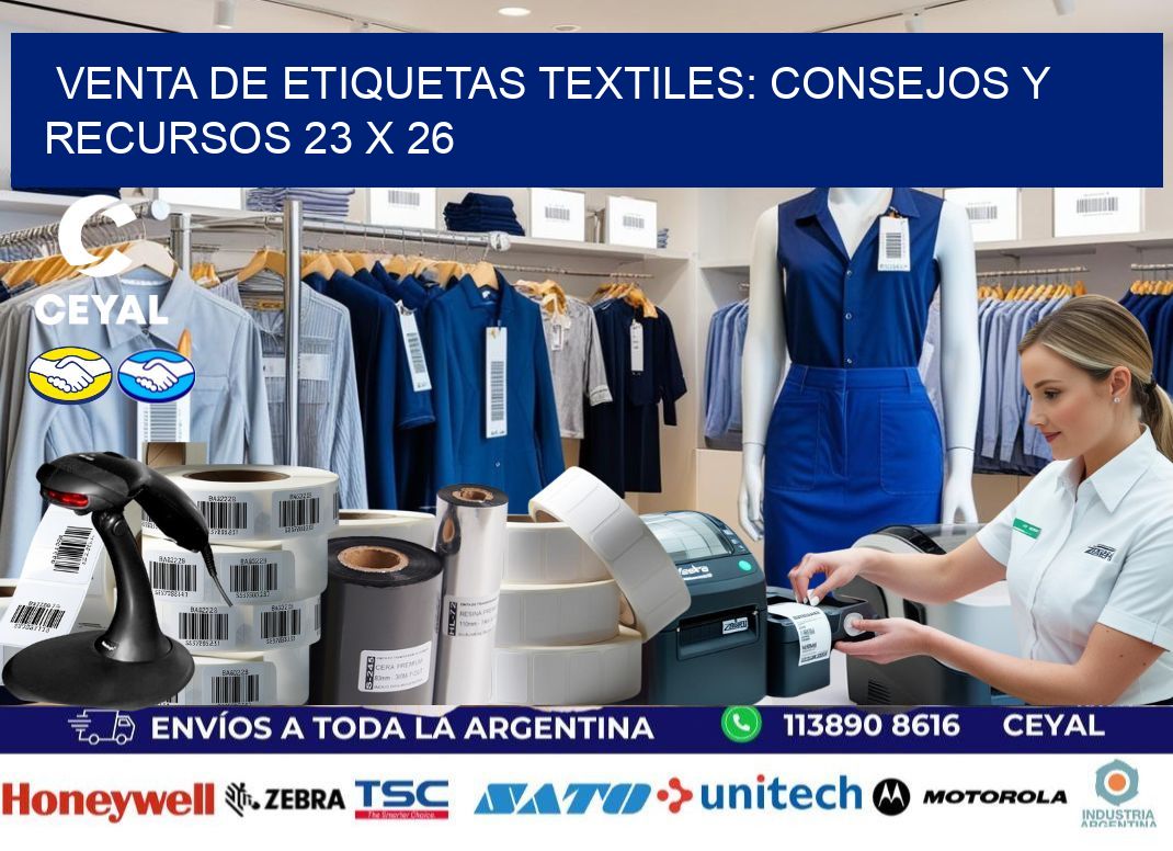 Venta de Etiquetas Textiles: Consejos y Recursos 23 x 26