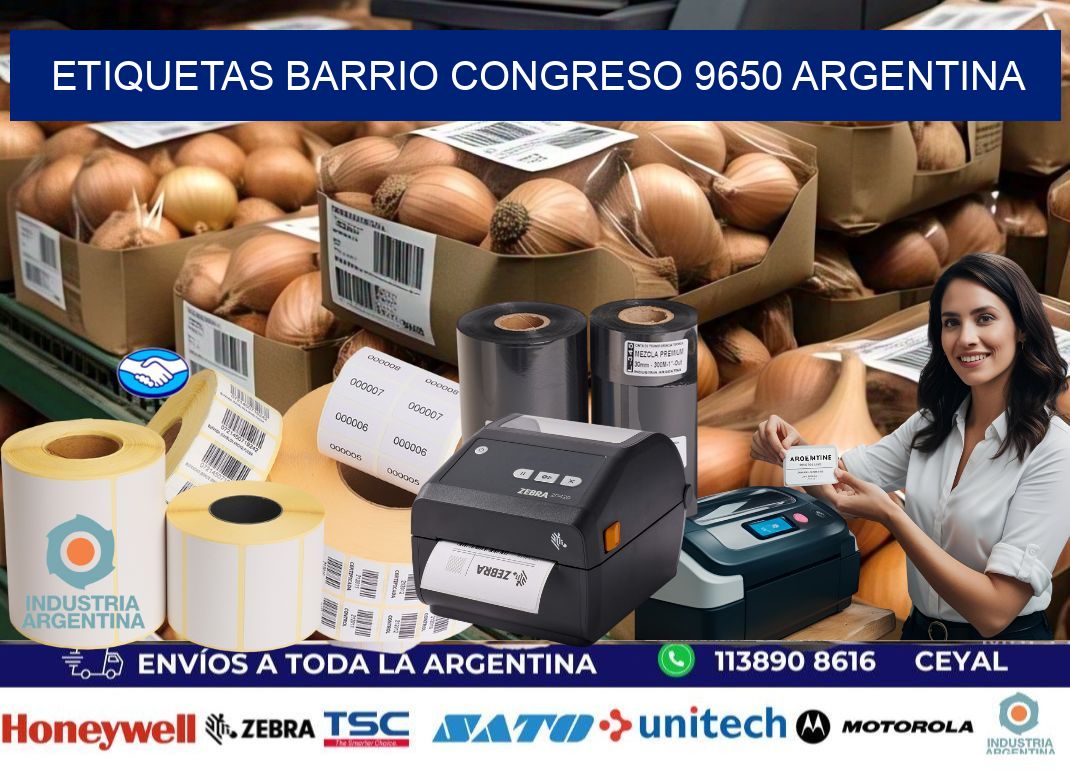 etiquetas barrio congreso 9650 argentina