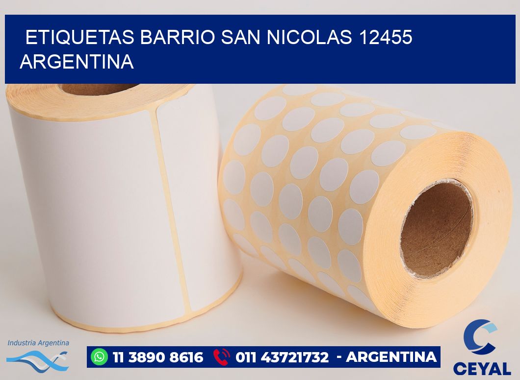 etiquetas barrio san nicolas 12455 argentina