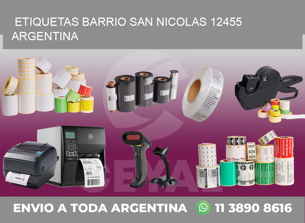 etiquetas barrio san nicolas 12455 argentina