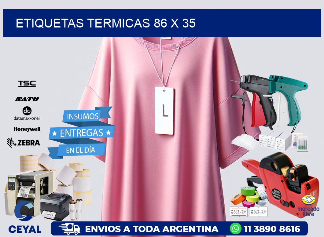 etiquetas termicas 86 x 35