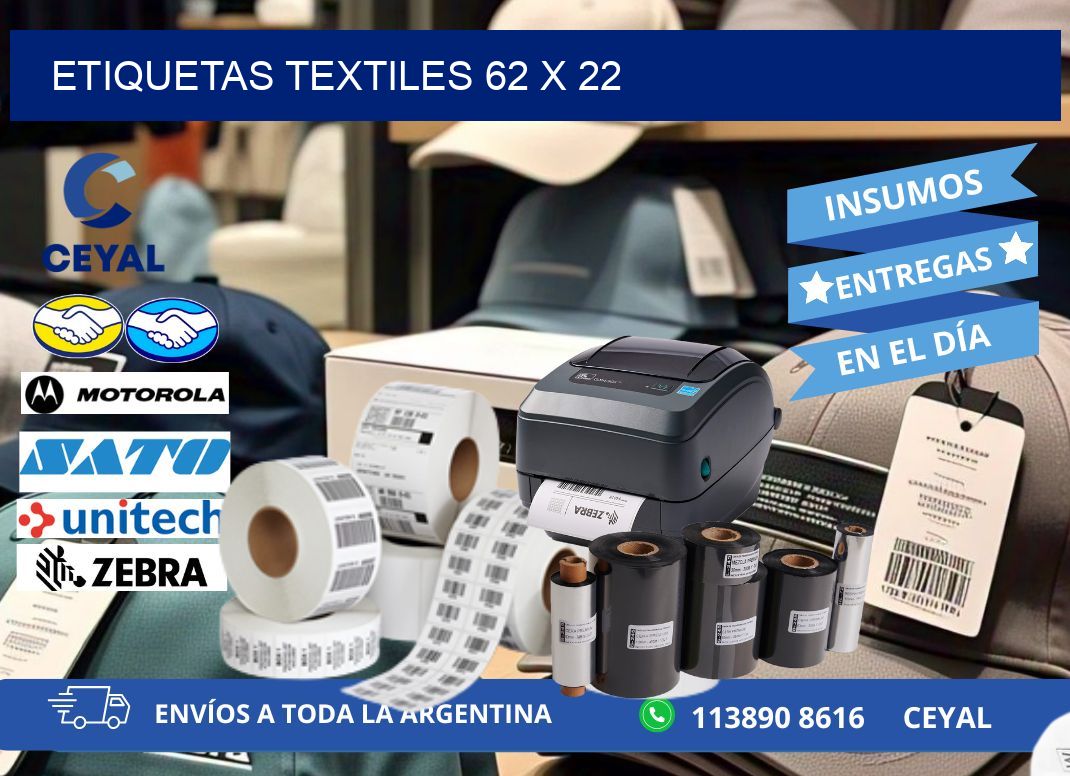 etiquetas textiles 62 x 22