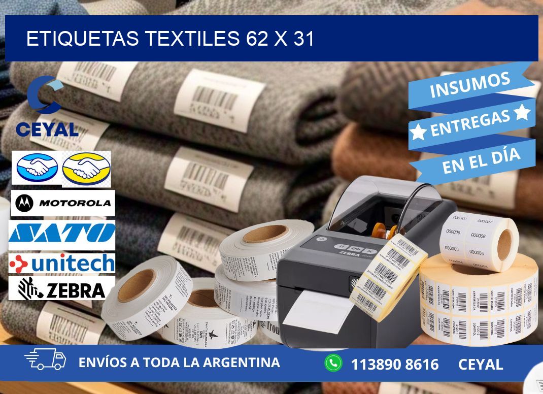 etiquetas textiles 62 x 31