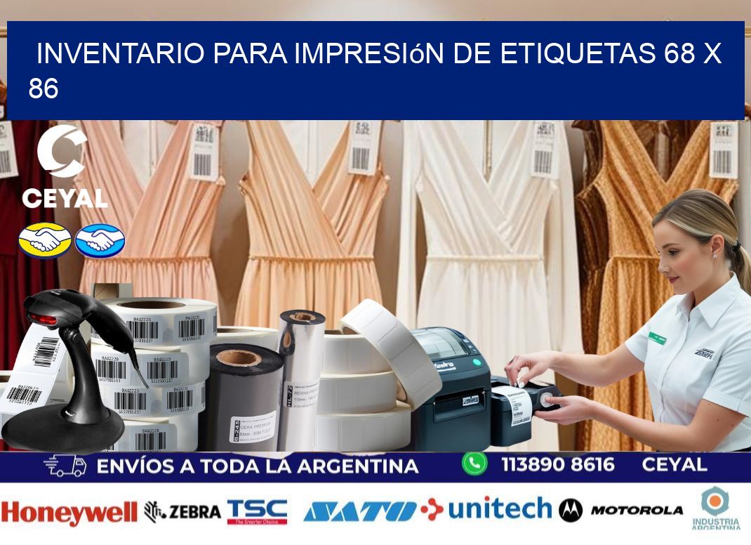 inventario para impresión de etiquetas 68 x 86