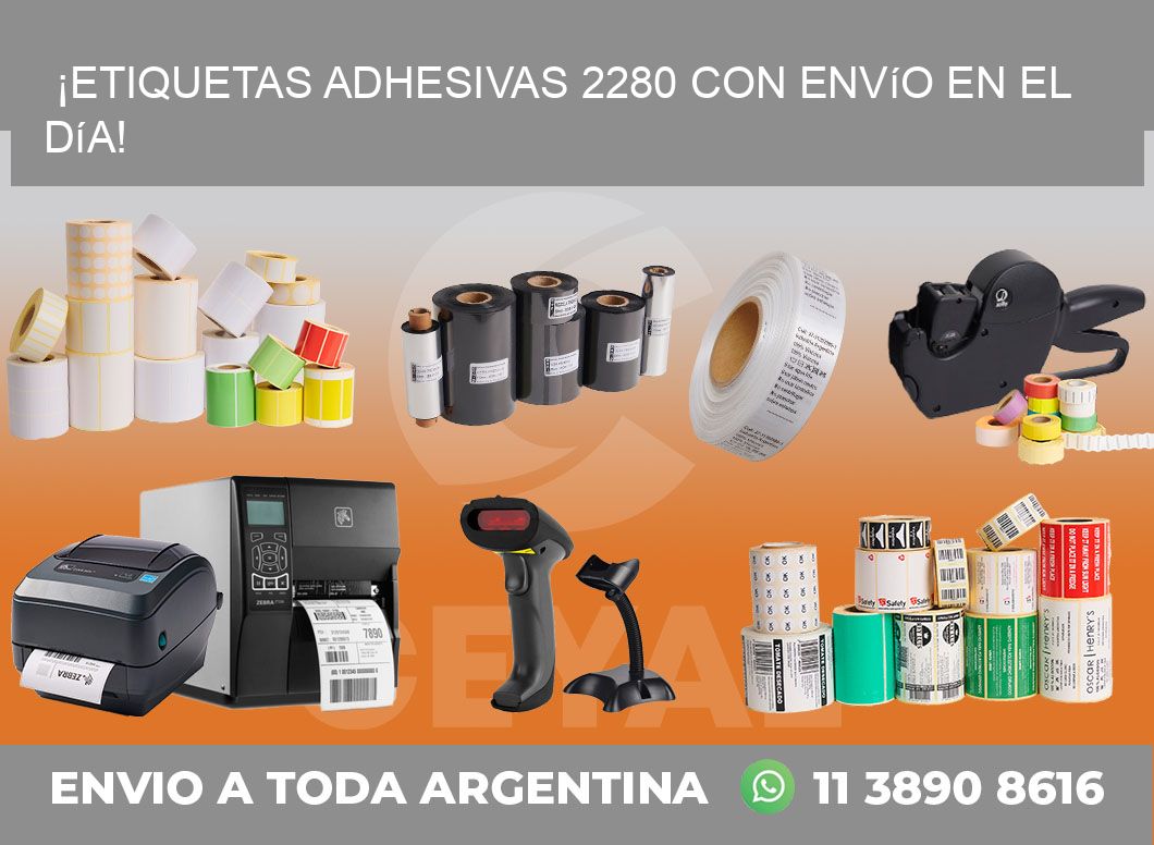 ¡Etiquetas Adhesivas 2280 con Envío en el Día!