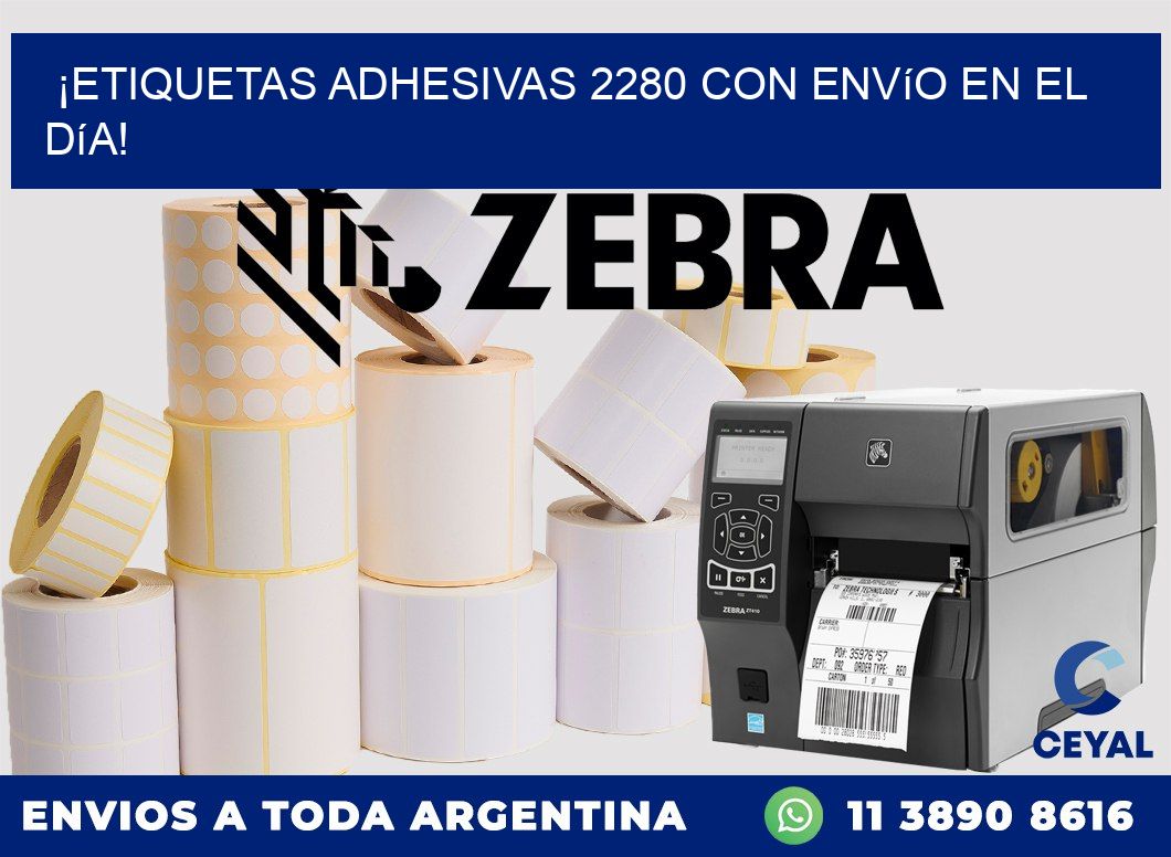 ¡Etiquetas Adhesivas 2280 con Envío en el Día!