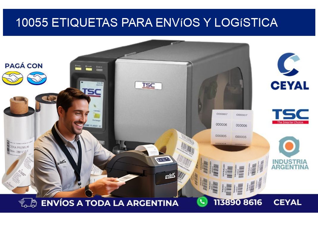 10055 Etiquetas para envíos y logística